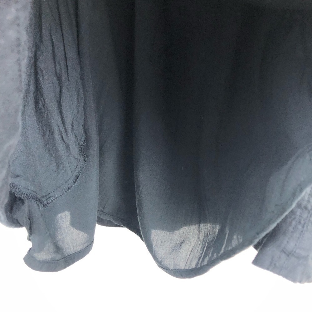 Free People- Carino Dress in Black 100% Linen size: S - Picture 8 of 14